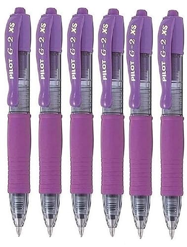 Purple Gel Ink Mini Rollerball Pen, Pack of 6