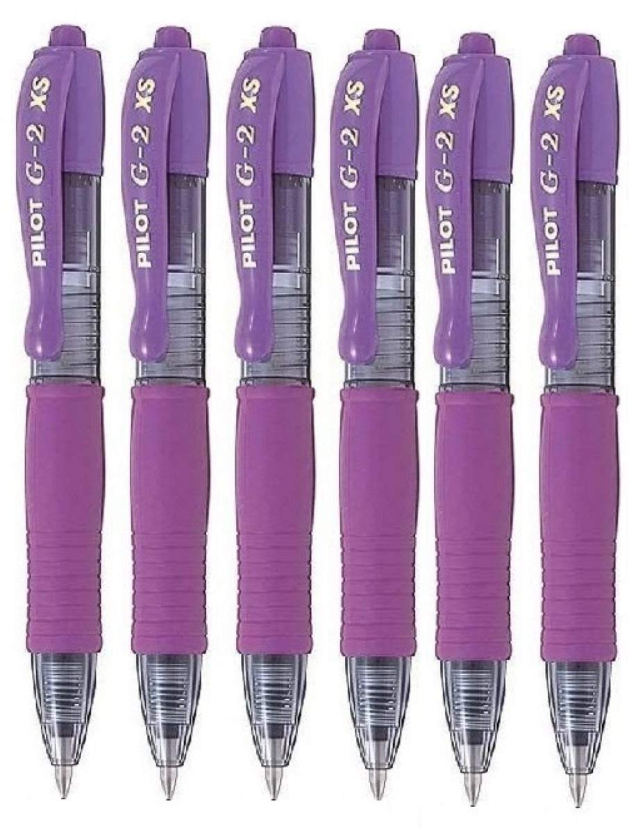 Purple Gel Ink Mini Rollerball Pen, Pack of 6