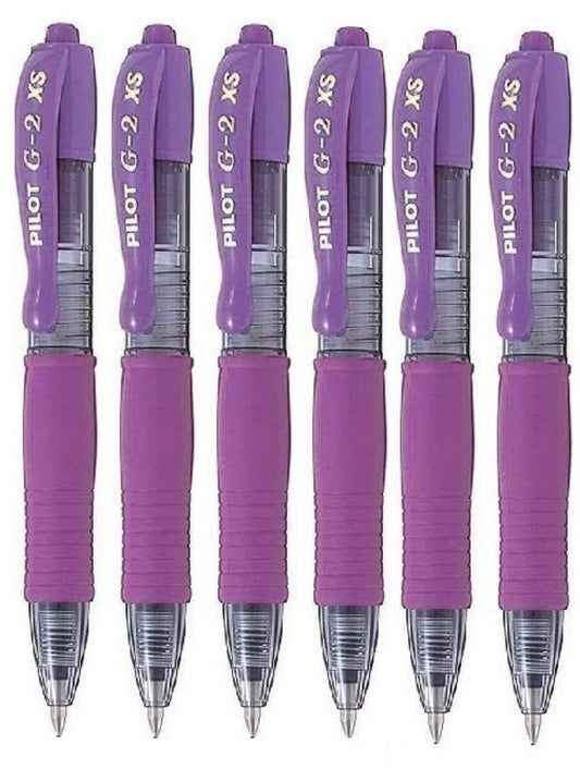 Purple Gel Ink Mini Rollerball Pen, Pack of 6