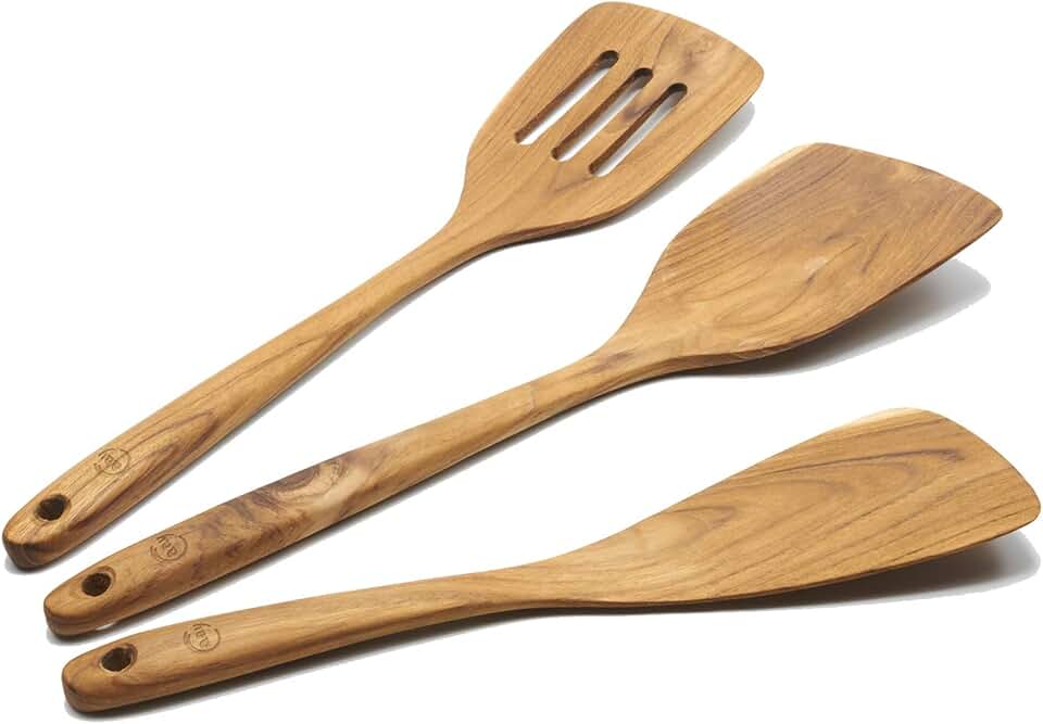 3-in-1 Wooden Spatula for Cooking and Kitchen Use