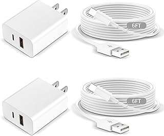 Fast Charging Wall Charger 20W Dual Port 2-Pack