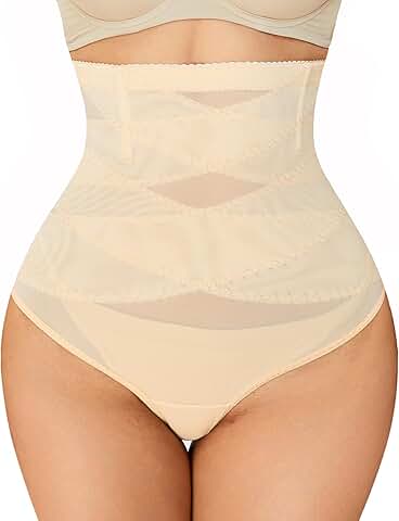 High Waist Thong Shapewear for Tummy Control