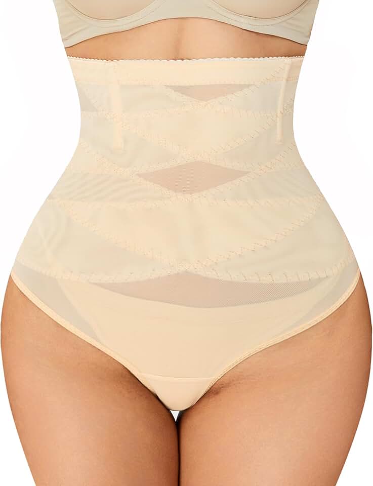 High Waist Thong Shapewear for Tummy Control