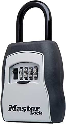 Outdoor key lock box with resettable code