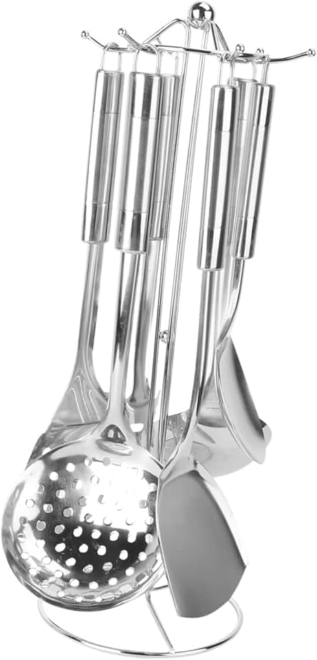 Large Stainless Steel Soup and Pasta Serving Utensil Set