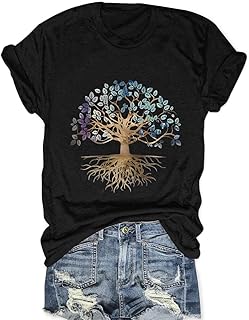 Women’s Tree of Life Vintage Plant Short Sleeve Top