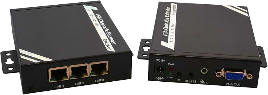 VGA Video and Audio Extender Set 1080P 100m