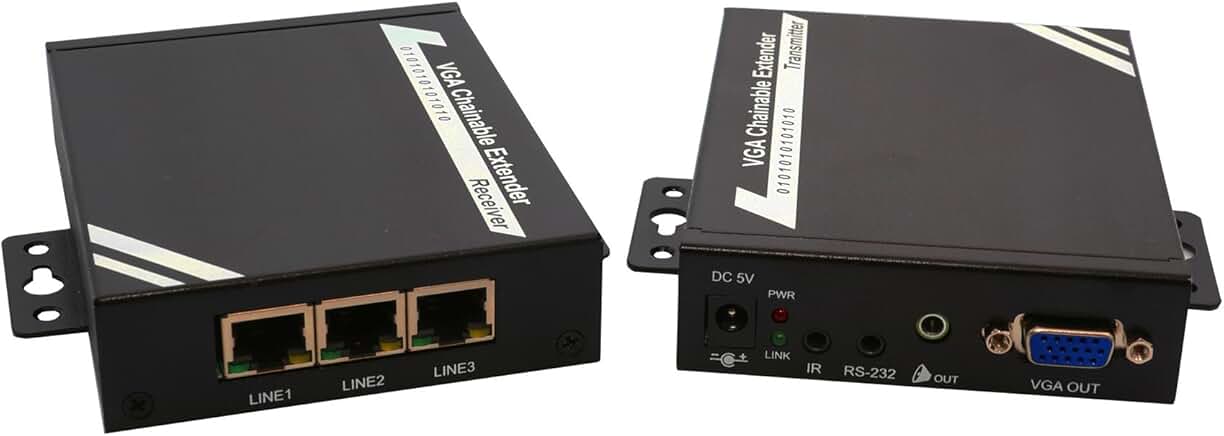 VGA Video and Audio Extender Set 1080P 100m