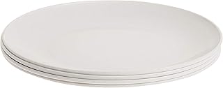 White 10-inch polypropylene microwave plates