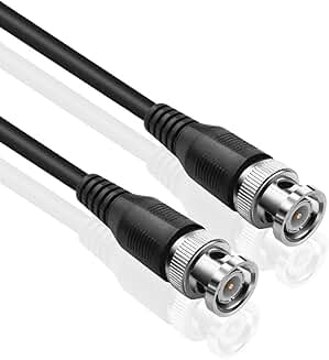 100FT RG6 Coaxial Cable with BNC Male Connectors