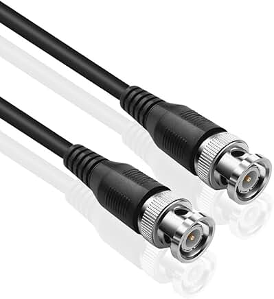 100FT RG6 Coaxial Cable with BNC Male Connectors