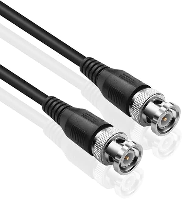 100FT RG6 Coaxial Cable with BNC Male Connectors
