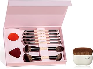 Double-Sided Makeup Brush and Sponge Set with Foundation Brush
