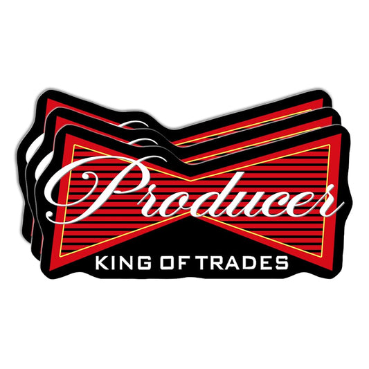 Set of 3 durable vinyl stickers for gear and walls