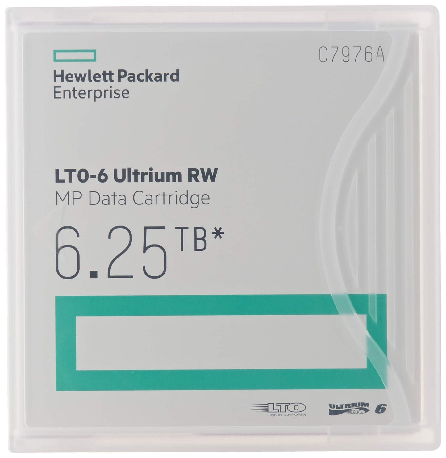 Hp C7976A LTO 6 Ultrium (2.5/6.25 TB) MP RW Data Cartridge