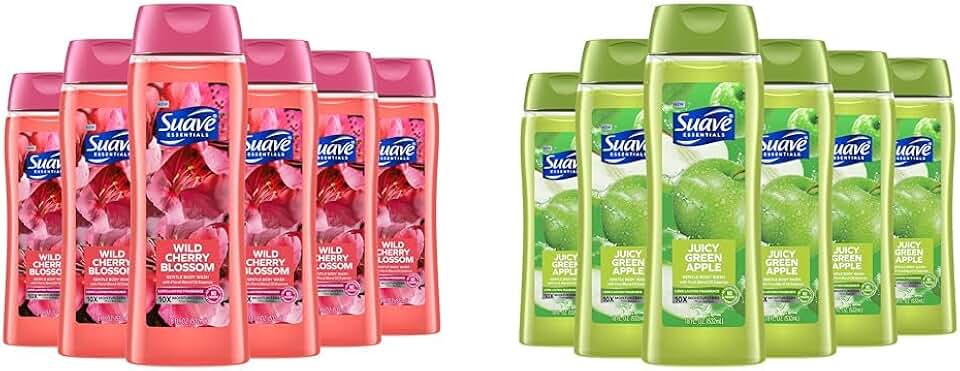 Body Wash Bundle with Cherry Blossom, Apple, and Vitamin E