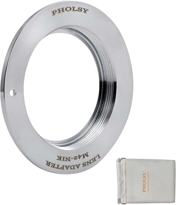 Manual Focus Adapter for M42 to Nikon F Mount