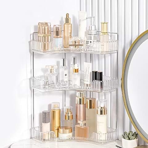 Two-Tier Clear Bathroom Counter Organizer