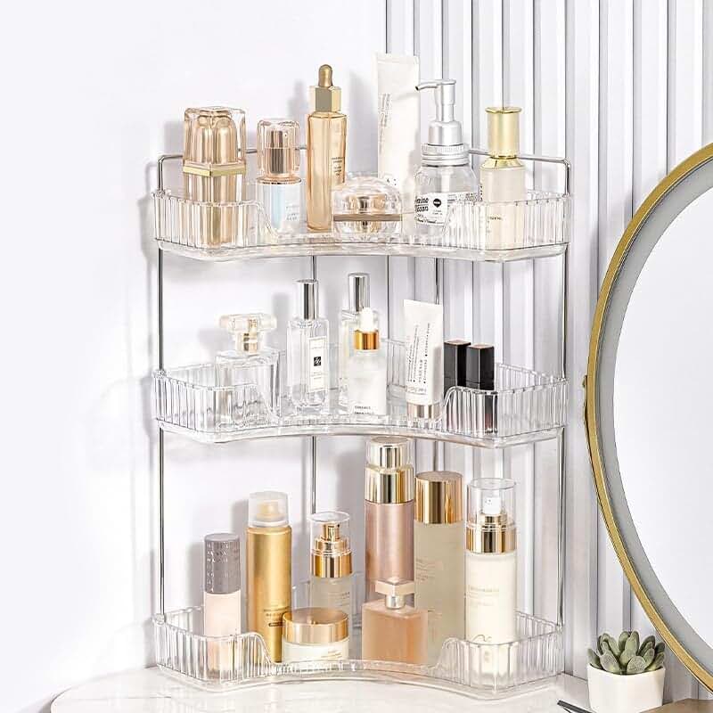 Two-Tier Clear Bathroom Counter Organizer