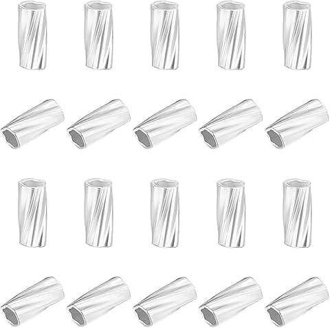 40 Sterling Silver Tube Beads for Jewelry Making