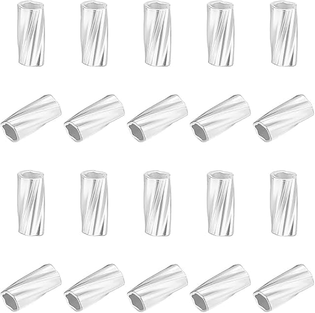 40 Sterling Silver Tube Beads for Jewelry Making