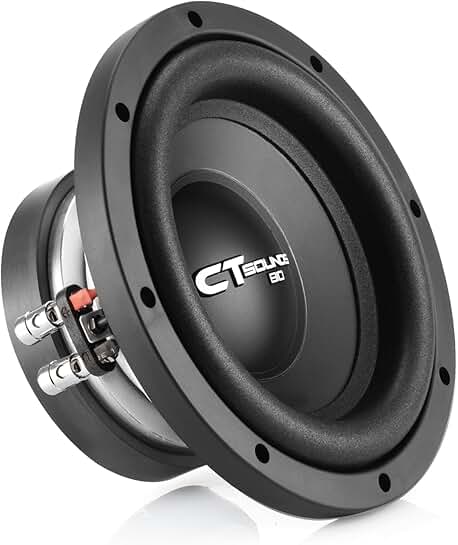 Bio 8-inch 600-Watt Dual 2-Ohm Car Subwoofer