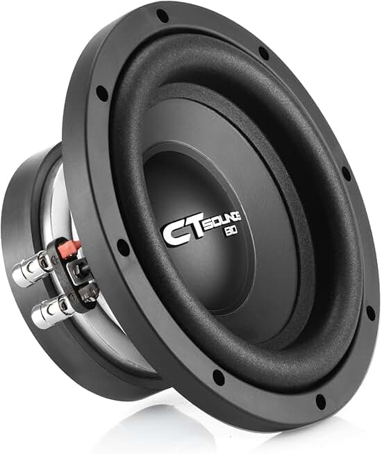Bio 8-inch 600-Watt Dual 2-Ohm Car Subwoofer
