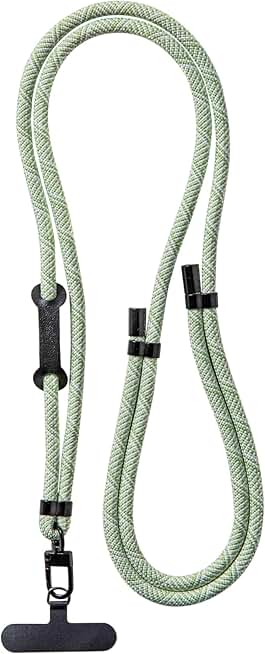 Adjustable Phone and Key Lanyard in Green