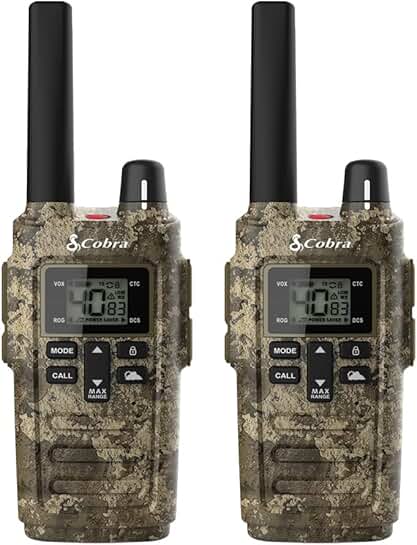 Weather-Resistant Two-Way Radios with Long Range and Flashlight