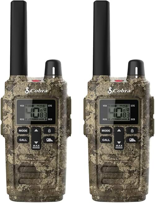 Weather-Resistant Two-Way Radios with Long Range and Flashlight
