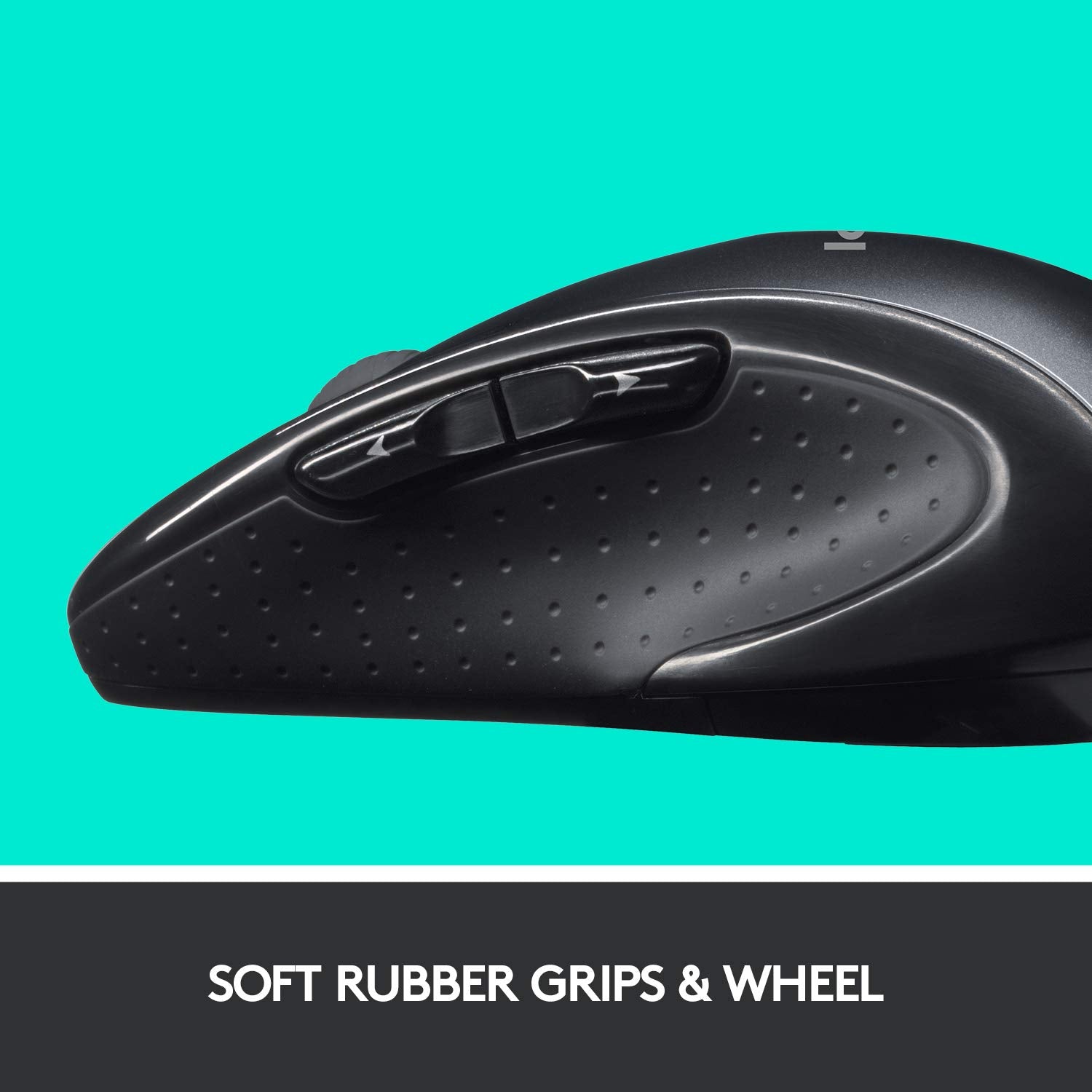M510 Wireless Computer Mouse - Comfortable Shape with USB Unifying Receiver, with Back/Forward Buttons and Side-to-Side Scrolling, Dark Gray
