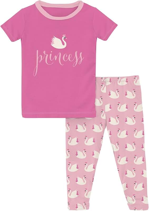 Soft Short Sleeve Pajama Set for Babies and Kids