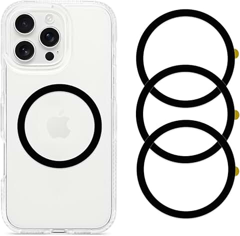 Set of 3 Metal Ring Stickers for Phone Cases