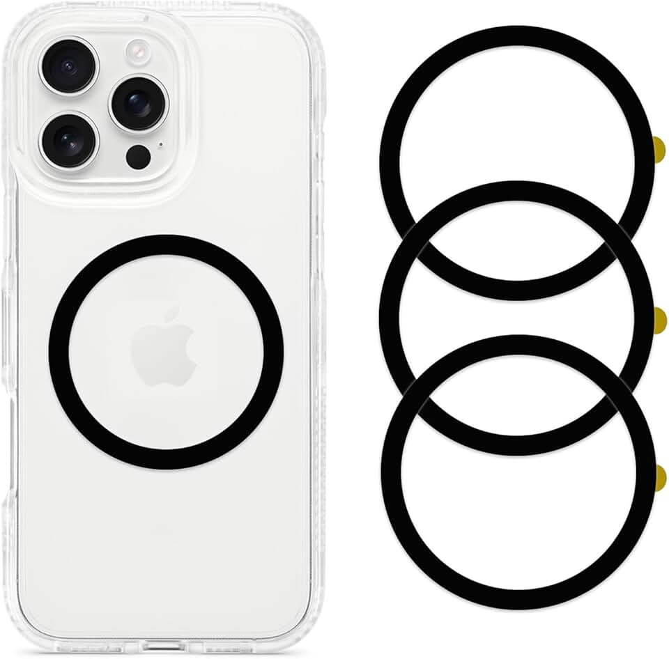 Set of 3 Metal Ring Stickers for Phone Cases