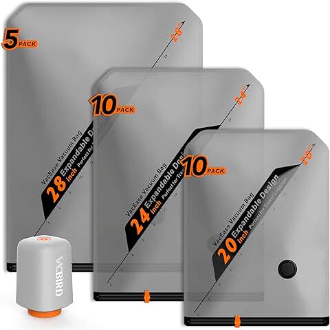 25 Pack Rechargeable Wireless Travel Storage Bags