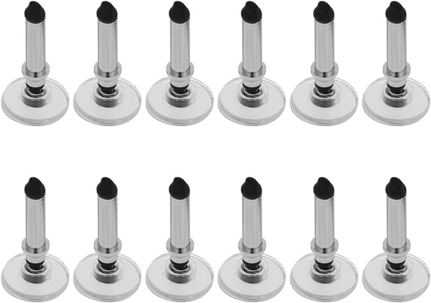 12 Silver Round Stylus Disc Tips for Touch Screens