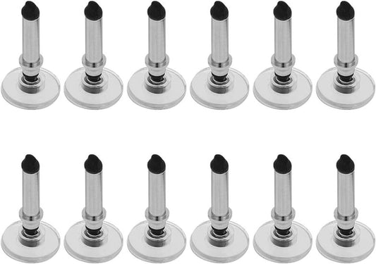 12 Silver Round Stylus Disc Tips for Touch Screens