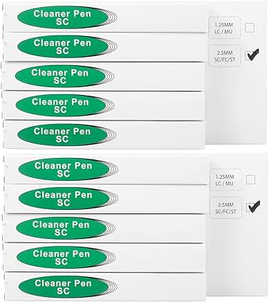 10 Fiber Cleaner Pens for 2.5mm Connectors, Over 800 Cleans