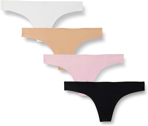 Pack of 4 Women's Seamless Breathable Thong Underwear