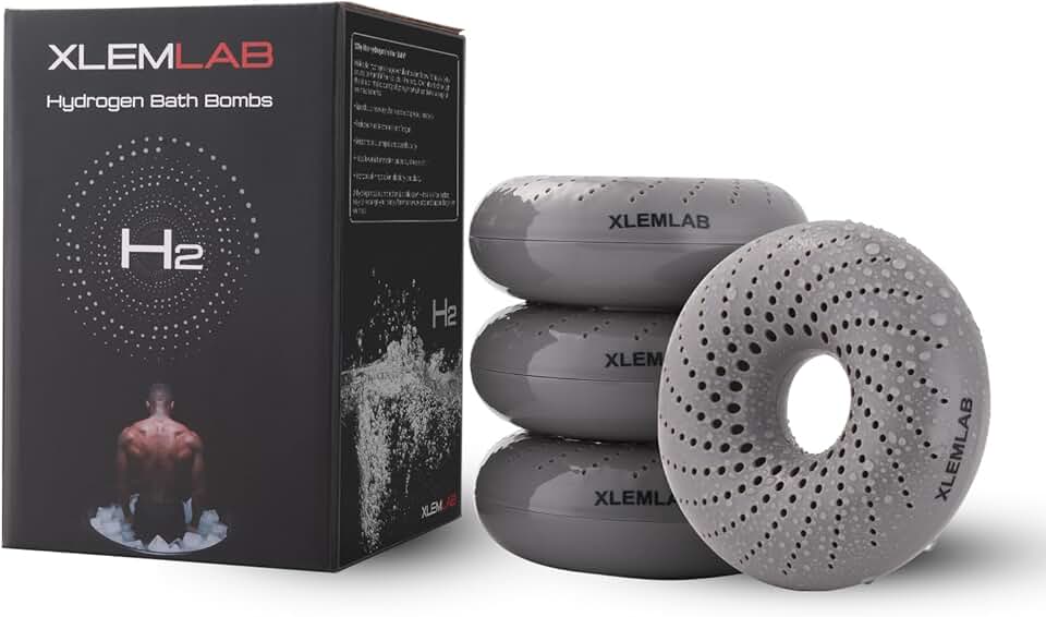 Hydrogen Bath Bombs for Men, Muscle Relief, 14 Days