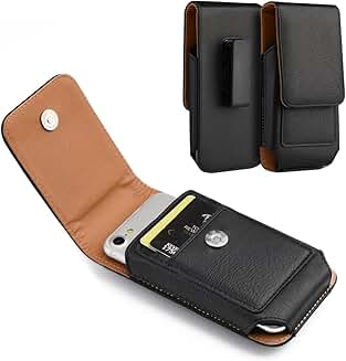 Heavy Duty Leather Belt Clip Holster for iPhone 16 and 15 Models