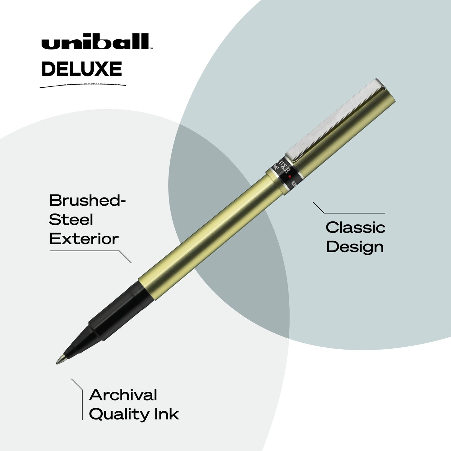 Fine Point Black Rollerball Pen, 3 Pack