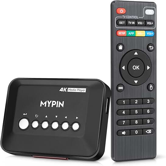 4K HDMI TV Media Player with Remote Control