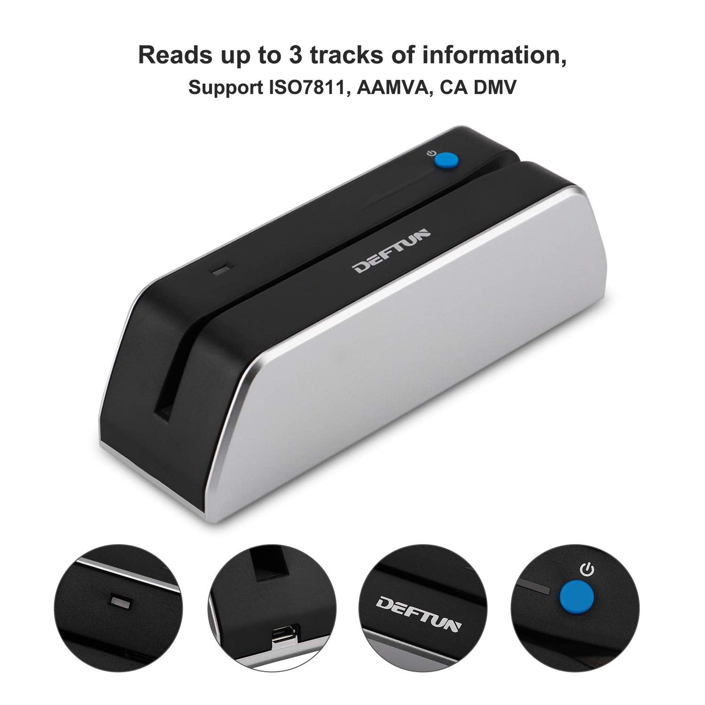 Bluetooth MSR-X6(BT) MSRX6BT Magnetic Stripe Card Reader Writer Encoder Mini Portable