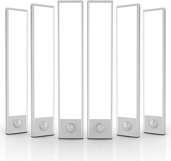 Wireless Rechargeable LED Under Cabinet Lights, 6 Pack