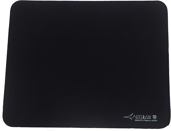 Large Black Gaming Mouse Pad, 19.29 x 16.54 Inches