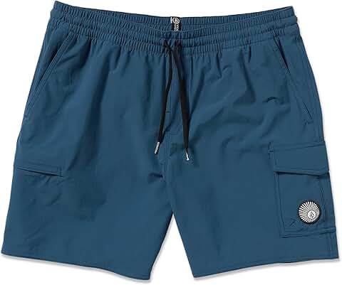 Men's 17" Deep Blue Boardshorts, Large