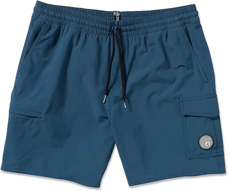 Men's 17" Deep Blue Boardshorts, Large
