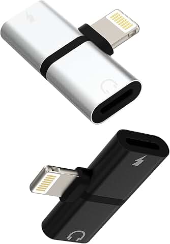 Lightning to audio and charger splitter for iPhone and iPad