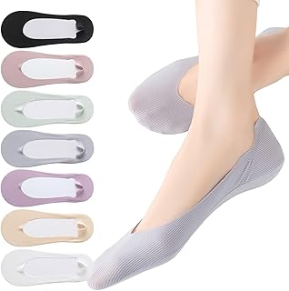 Women's Summer Ice Silk No Show Socks, 7-Pack